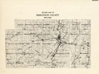 Marathon County Outline, Wisconsin State Atlas 1930c